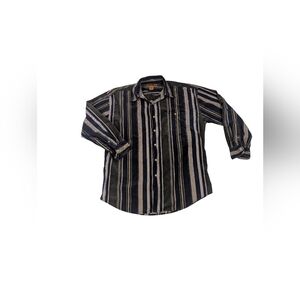 Vintage 90s Men's Northern Explorer Striped Button Down Shirt - Sz XL